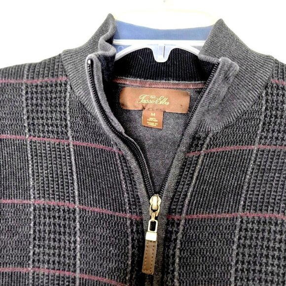 Tasso Elba Jacket Zip Up Sweater Size M - Picture 5 of 12